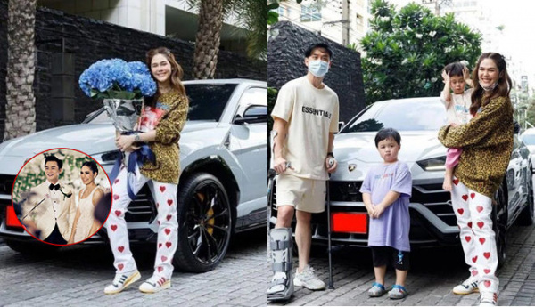 Netizen trầm trồ khi Chompoo Araya được chồng tặng siêu xe 17 tỷ đồng