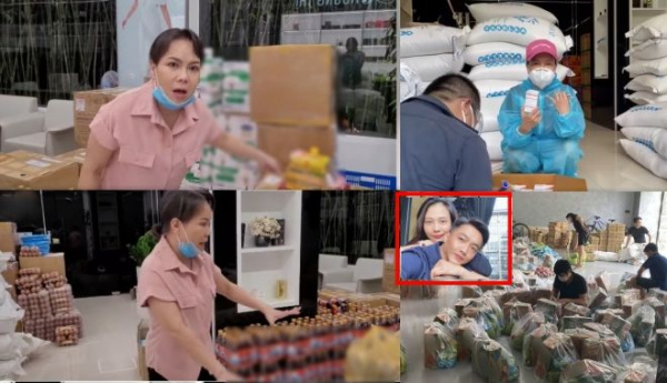 Sao Việt biến biệt thự thành kho chứa lương thực để tiếp tế bà con
