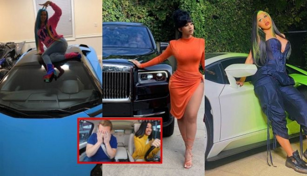 Thương chưa: rapper Cardi B mua 10 chiếc siêu xe để chụp ảnh sống ảo