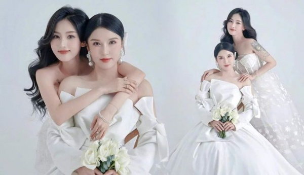 Mẹ và con gái lên đồ chụp ảnh cưới: Mới nhìn còn tưởng cặp bạn thân