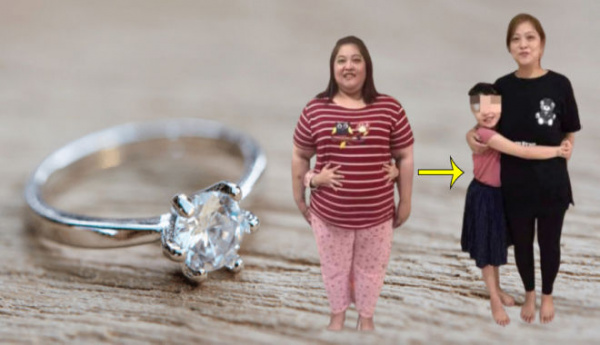 Giảm một lèo 75kg, người phụ nữ được chồng tặng nhẫn kim cương