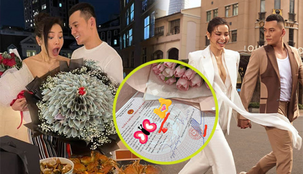 Quà Valentine đắt nhất Vbiz: Phương Trinh - Lý Bình đăng ký kết hôn