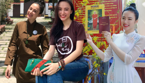 Thời trang đi chùa của Angela Phương Trinh: kín đáo vẫn đẹp hết nấc