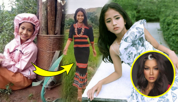 Bé gái Pa Cô đi thi Hoa hậu: Từ Lọ Lem hóa công chúa sau khi make up