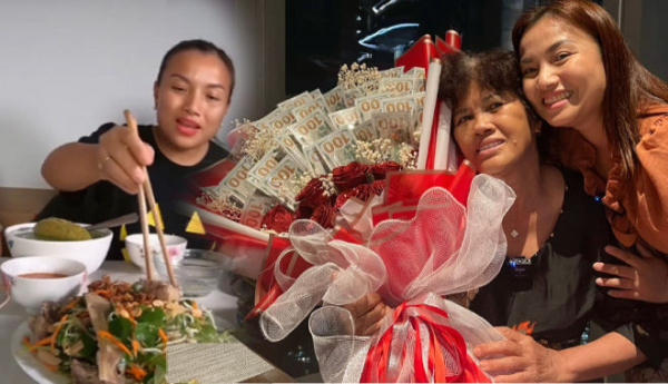 Quỳnh Trần JP và mẹ đi ăn ở toà nhà cao nhất VN, tặng hoa cả 100 triệu