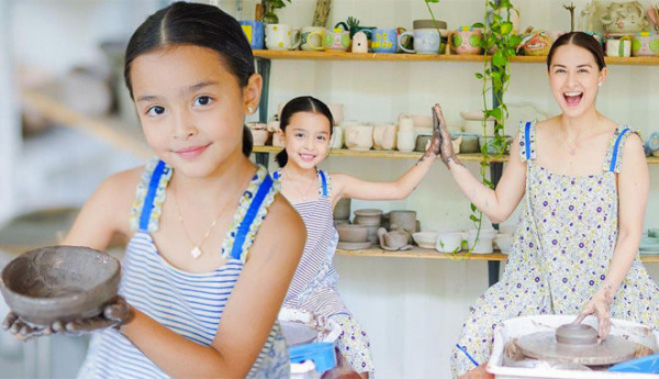Con gái Marian Rivera 6 tuổi mà gì cũng giỏi: Làm gốm cũng khéo như mẹ