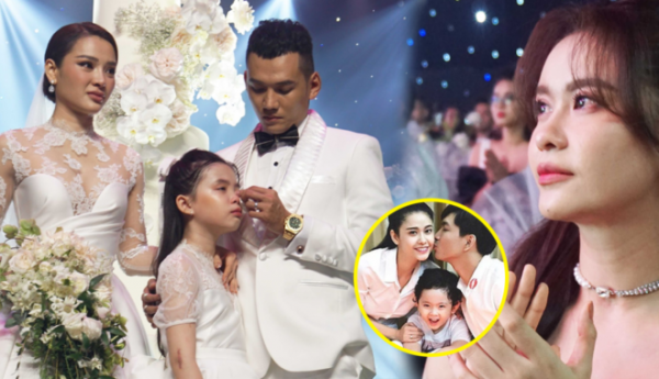 Trương Quỳnh Anh lén lau nước mắt trong đám cưới Phương Trinh Jolie