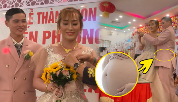 Đám cưới độc lạ nhất Việt Nam: Chú rể mang bầu 3 tháng 