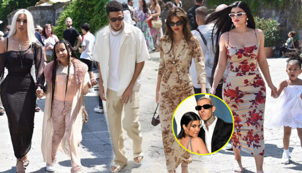 Nhà Kardashian lên đồ đi ăn cưới Kourtney, ai cũng mặc đẹp 