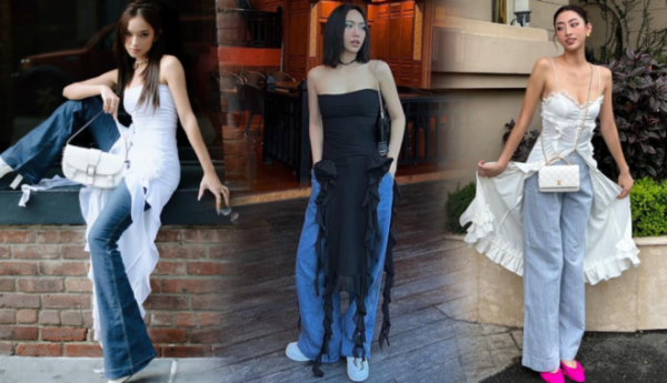 Mỹ nhân Việt mặc đầm với quần jeans: Diệu Nhi ngày càng chất