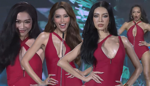 Top 50 Miss Grand Vietnam diễn áo tắm: Mai Ngô "ngùn ngụt" khí thế