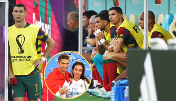 Lần đầu tiên Ronaldo ngồi dự bị, bà xã lên tiếng trách HLV Bồ Đào Nha