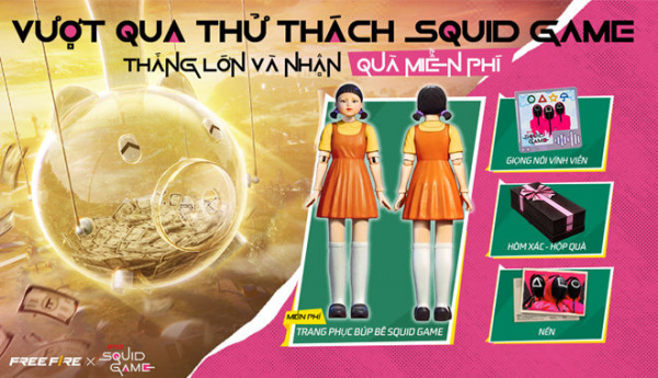 Bước vào vũ trụ Squid Game của Netflix trong Garena Free