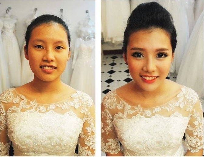 bestie co dau lot xac truoc sau trang diem