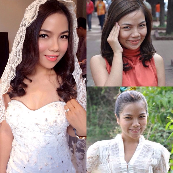 bestie co dau lot xac truoc sau trang diem