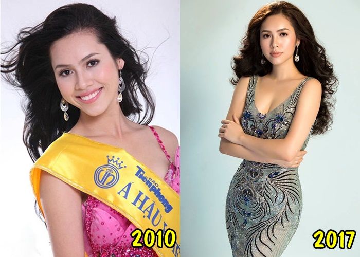 So sánh nhan sắc hoa hậu Việt ngày ấy đăng quang và bây giờ