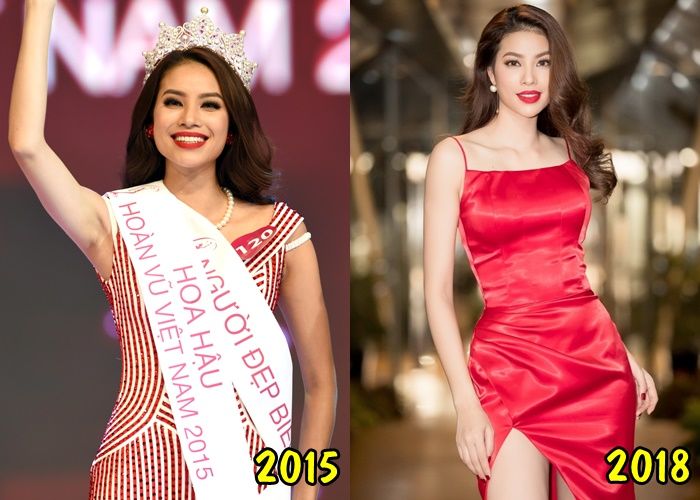 So sánh nhan sắc hoa hậu Việt ngày ấy đăng quang và bây giờ