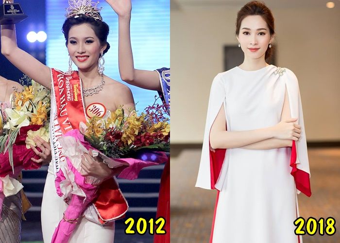 So sánh nhan sắc hoa hậu Việt ngày ấy đăng quang và bây giờ