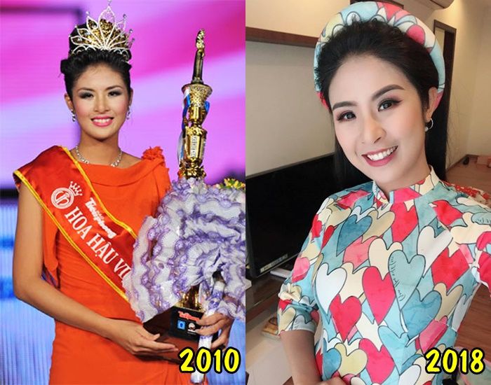 So sánh nhan sắc hoa hậu Việt ngày ấy đăng quang và bây giờ