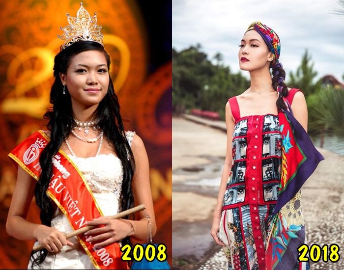 So sánh nhan sắc hoa hậu Việt ngày ấy đăng quang và bây giờ