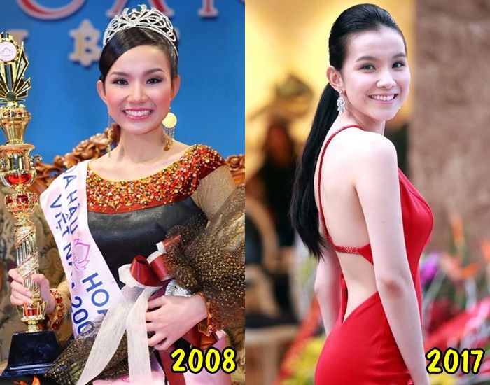 So sánh nhan sắc hoa hậu Việt ngày ấy đăng quang và bây giờ