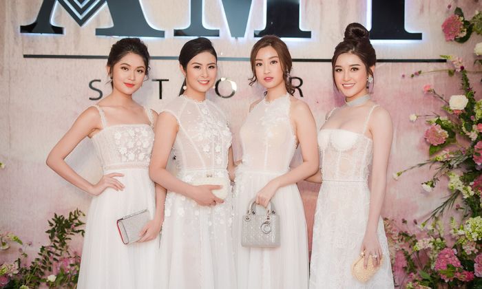 bestie nhan sac cac hoa hau a hau khi chup chung