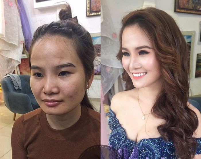 Bestie khong khoi bat ngo truoc phep mau cua makeup