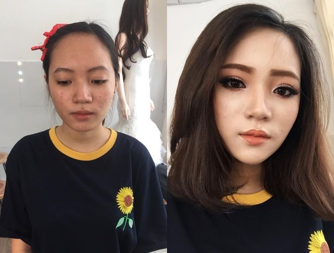 Bestie khong khoi bat ngo truoc phep mau cua makeup