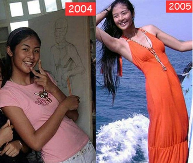 bestie nhin lai anh thuo chua lot xac sao viet chi muon giau nhem di