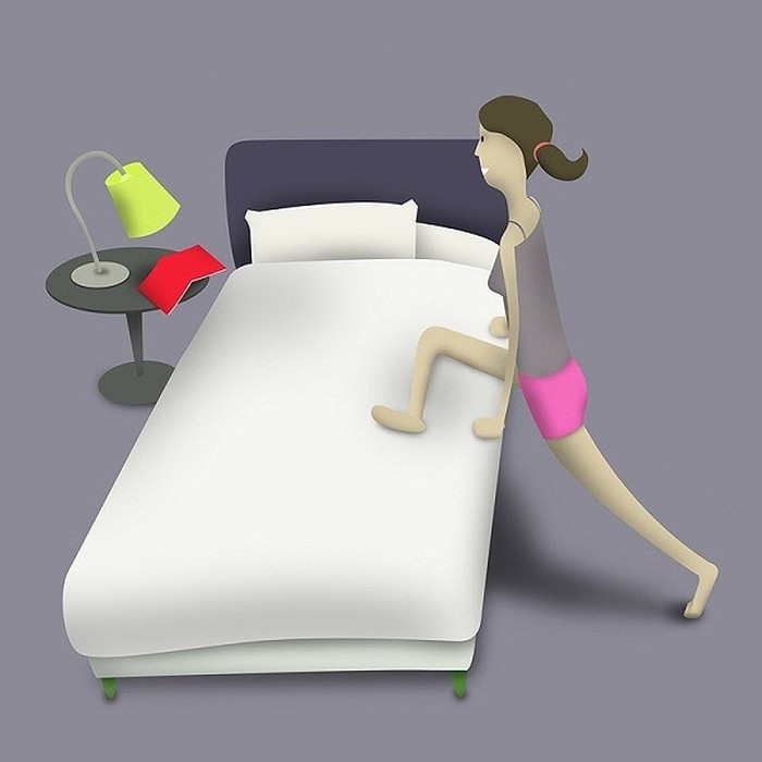 5 bài tập nhẹ ngay trên giường giúp eo thon dáng đẹp 