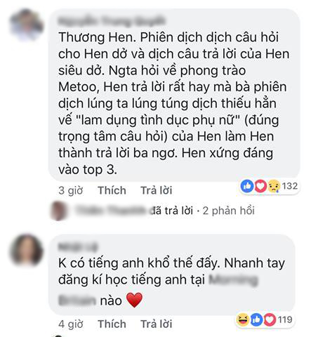 CĐM ấm ức vì người phiên dịch bỏ ý trong câu ứng xử của H'Hen Niê