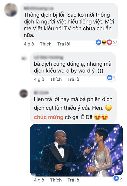 CĐM ấm ức vì người phiên dịch bỏ ý trong câu ứng xử của H'Hen Niê
