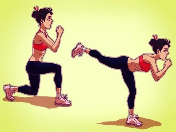 7 bài tập thể dục giúp giảm mỡ đùi, chân thon dài