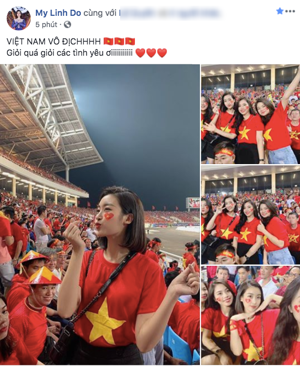 Muôn kiểu ăn mừng của dàn sao Vbiz khi tuyển Việt Nam vào chung kết
