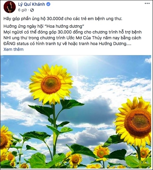 Sao Việt hòa cùng trào lưu đăng ảnh hoa hướng dương
