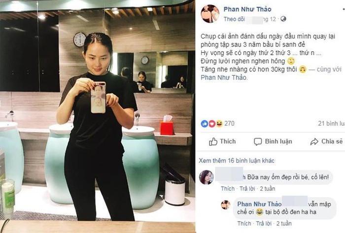 Từng tăng 30kg sau sinh, giờ đây Phan Như Thảo đã lột xác khó tin