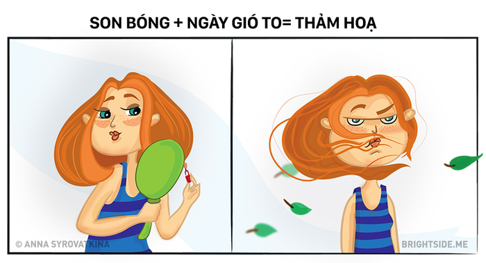 Cười ra nước mắt với những hình ảnh như thể là thương hiệu với con gái