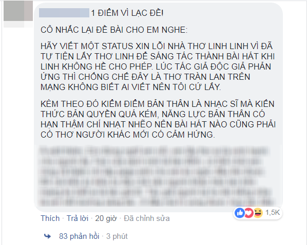 Châu Đăng Khoa vẫn bị ném đá dù thừa nhận mượn ý thơ và đã hòa giải