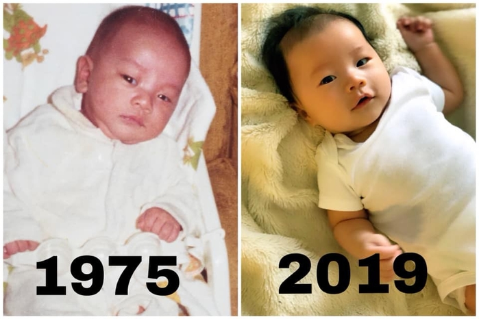 Con trai mới sinh của Victor Vũ giống bố như đúc cùng khuôn