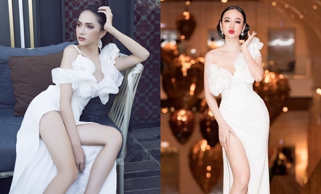 Gần 1 năm đăng quang, Hương Giang đụng hàng chan chát
