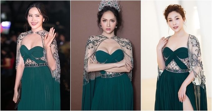 Gần 1 năm đăng quang, Hương Giang đụng hàng chan chát