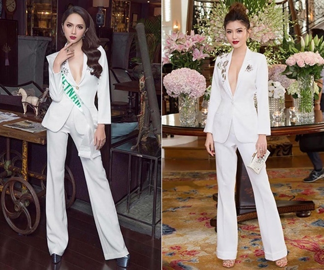 Gần 1 năm đăng quang, Hương Giang đụng hàng chan chát