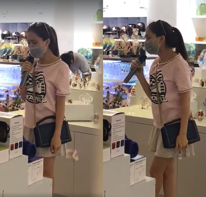 Hòa Minzy hát thử loa ở cửa hàng hay như mở đĩa