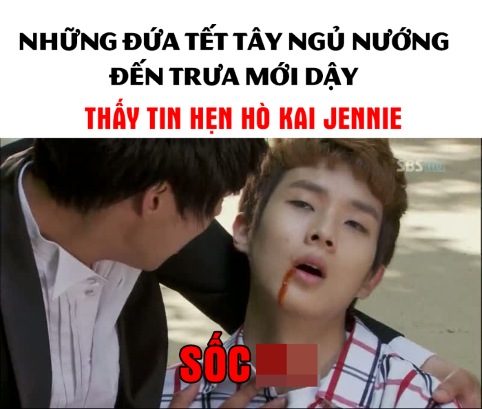 Meme hài hước tràn ngập trước tin hẹn hò của Kai và Jennie