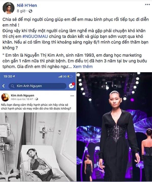 Người mẫu Kim Anh bị ung thư buồng trứng giai đoạn cuối
