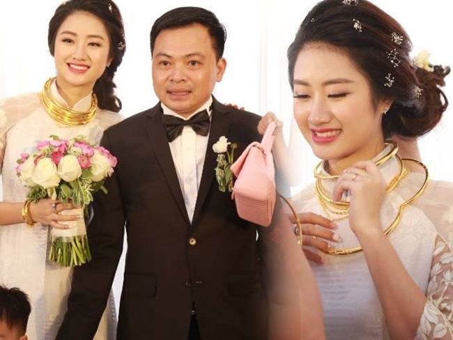 Những cô dâu Vbiz mang vàng đỏ tay trong ngày về nhà chồng