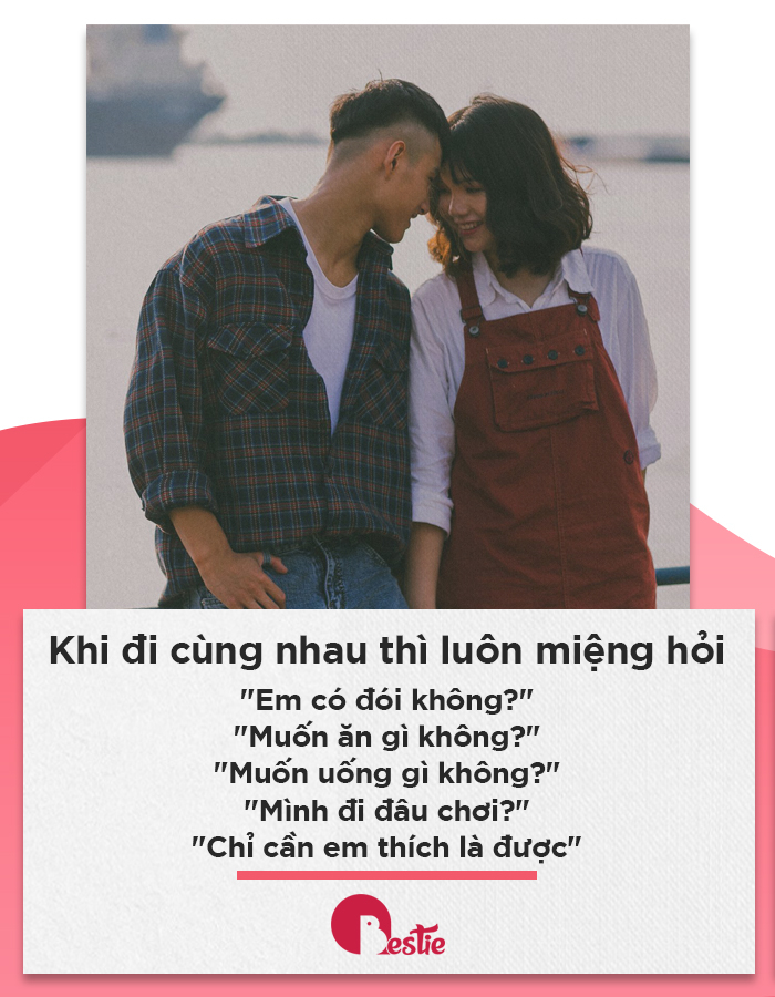 Có những hành động này chứng tỏ chàng rất galant và coi bạn là số 1