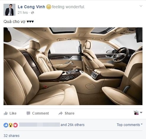 Phát hờn vì ghen tị với những món quà các sao nam Việt tặng vợ
