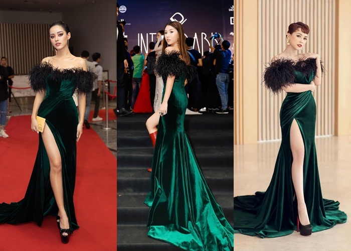 Sao Việt đụng hàng: Chi Pu ngực lép, Bích Phương đụng toàn chân dài