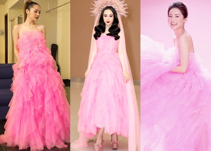 Sao Việt đụng hàng: Jun Vũ xuề xòa, Bảo Anh như mặc váy bầu